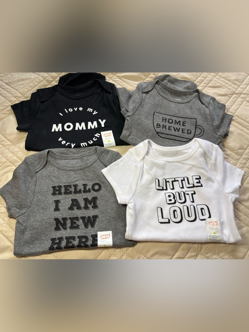BUNDLE- jumping beans 9M Baby Graphic Bodysuits